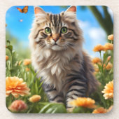 美しい猫の美しい庭 コースター (正面)