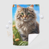 美しい猫の美しい庭 ゴルフタオル (インサイチュ)