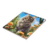 美しい猫の美しい庭 タイル (側面)