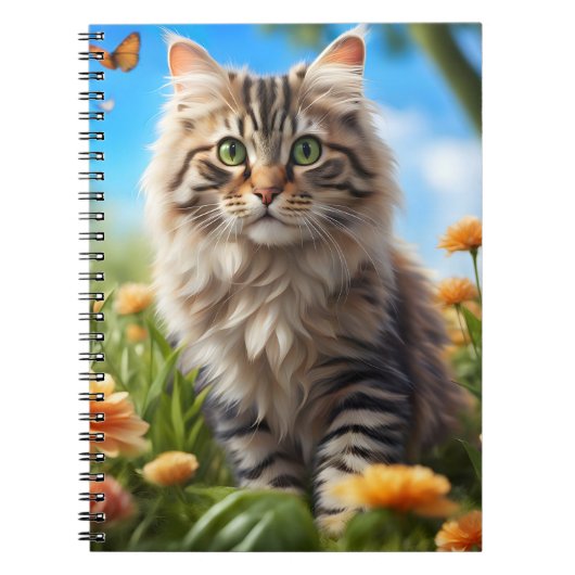 美しい猫の美しい庭 ノートブック (正面)