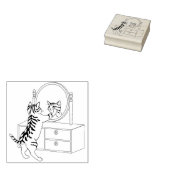 美しい猫スタンプ ラバースタンプ (押印)