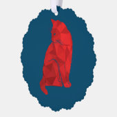 美しい猫 オーナメントカード (左)