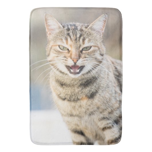 美しい猫 バスマット (正面縦)