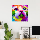 美しい猫 ポスター (ホームオフィス)