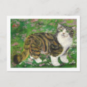 美しい猫 ポストカード (正面)