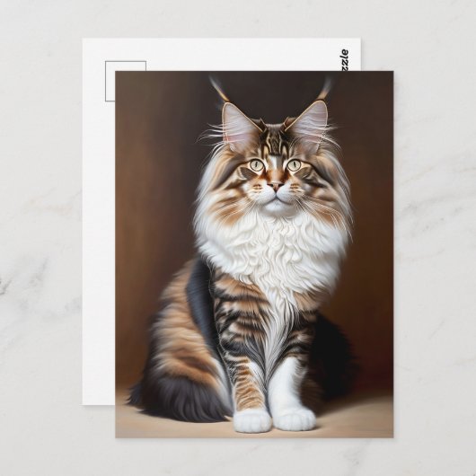 美しい猫 ポストカード (正面/裏面)