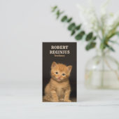 美しい猫 名刺 (スタンド正面)