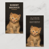 美しい猫 名刺 (正面/裏面)