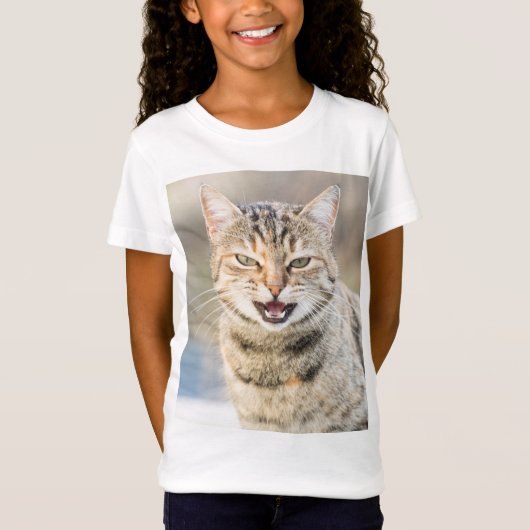 美しい猫 Tシャツ (正面)