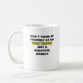 美しい猿のおもしろマグカップのユーモア コーヒーマグカップ (左)