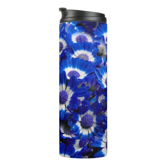美しい王室の青シナリアの花 タンブラー (回転右)