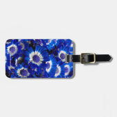 美しい王室の青シナリアの花 ラゲッジタグ (正面横)