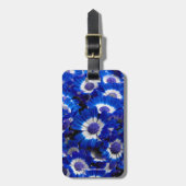 美しい王室の青シナリアの花 ラゲッジタグ (正面縦)