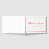 美しい珊瑚と白 ゲストブック (全面)