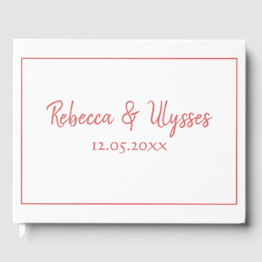 美しい珊瑚と白 ゲストブック (正面)