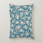 美しい珊瑚パターン アクセントクッション (正面(垂直))