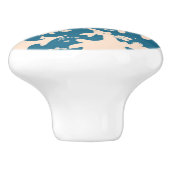 美しい珊瑚パターン セラミックノブ (側面)