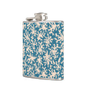 美しい珊瑚パターン フラスク (左)