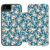 美しい珊瑚パターン INCIPIO iPhoneウォレットケース (フォリオ Open)