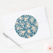 美しい珊瑚模様 ラウンドシール (封筒)