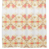 美しい珊瑚礁が咲いた シャワーカーテン (正面)