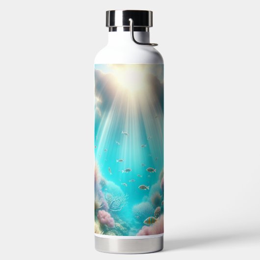 美しい珊瑚礁 ウォーターボトル (左面)