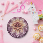 美しい現代ファンタジーの蓮の花 ペーパープレート (パーティー)