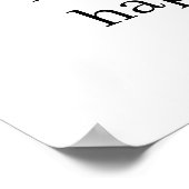 美しい理由で幸せになれるミニマルな名言 ポスター (角)