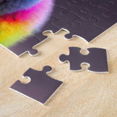 美しい甘カラフルい可愛いフワフワのリトルラマ ジグソーパズル (側面)