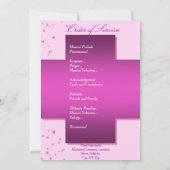 美しい生命葬儀の招待状かプログラム 招待状 (裏面)