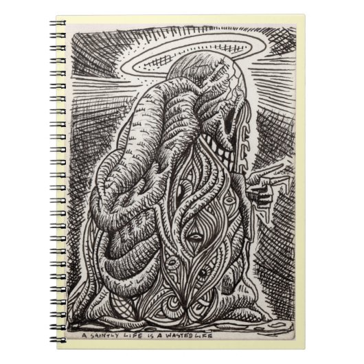 美しい生活は無駄な生活だ ノートブック (正面)