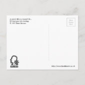 美しい生活は無駄な生活だ ポストカード (裏面)