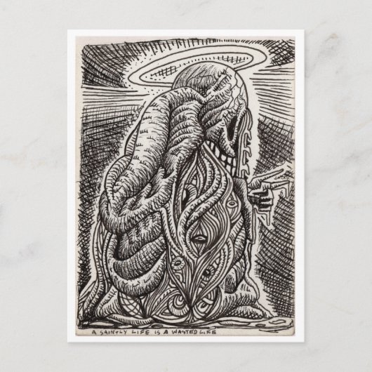 美しい生活は無駄な生活だ ポストカード (正面)