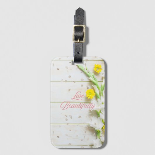 美しい生活を送る。 ラゲッジタグ (正面縦)