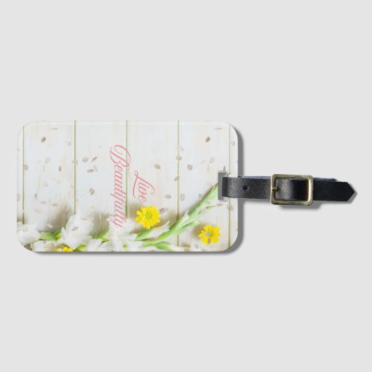 美しい生活を送る。 ラゲッジタグ (正面横)