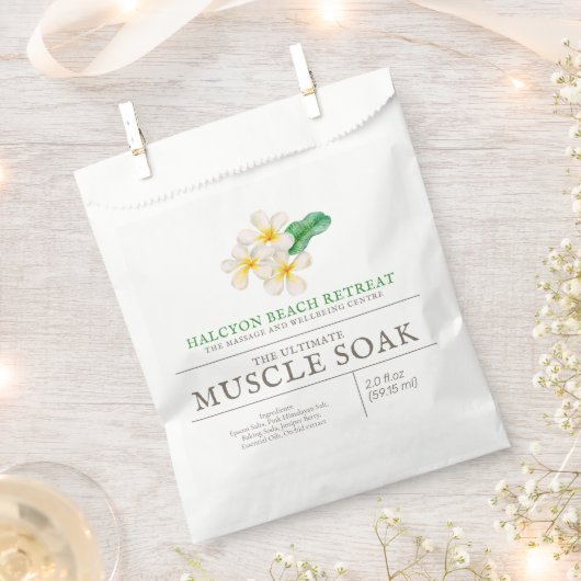 美しい産物プルメリアフランジパニ筋浸潤 フェイバーバッグ (クリップ留めされた状態)