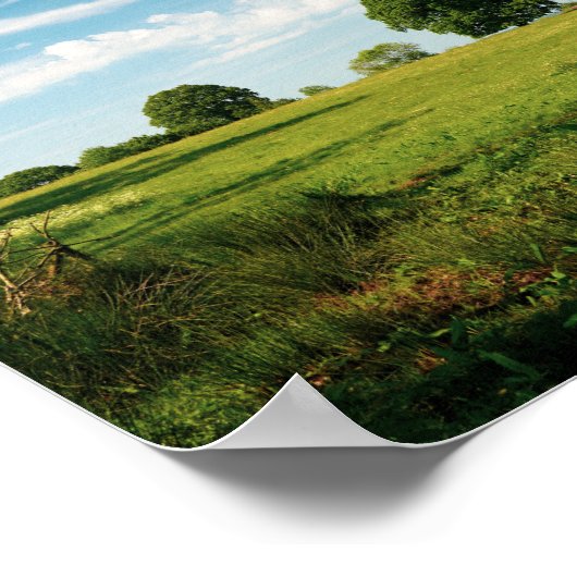 美しい田園風景 ポスター (角)