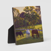 美しい田園馬の放牧ポスター フォトプラーク (正面)