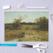 美しい田舎の家具デコページ紙 薄葉紙 (クラフト)