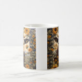 美しい田舎の牛ひまわり花飾り コーヒーマグカップ (中央)