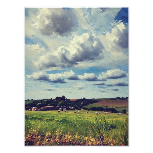 美しい田舎の風景 フォトプリント            (正面)