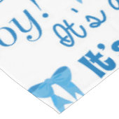 美しい男の赤ちゃんのシャワーの幼児カスタムなギフト テーブルクロス (アングル)