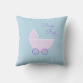 美しい男の赤ちゃんベビラーオンターコイズ クッション (裏面)