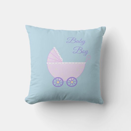 美しい男の赤ちゃんベビラーオンターコイズ クッション (正面)