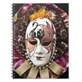 美しい男性カーニバルマスク ノートブック