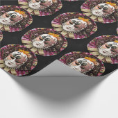 美しい男性カーニバルマスク ラッピングペーパー (角)