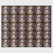 美しい男性カーニバルマスク ラッピングペーパー (フラット)