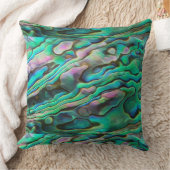 美しい画家のようなパウアアバロン枕 クッション (ブランケット)