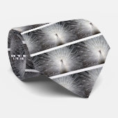 美しい白いクジャク ネクタイ (ロール)