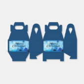 美しい白いクリスマス フェイバーボックス (折り畳みなし)